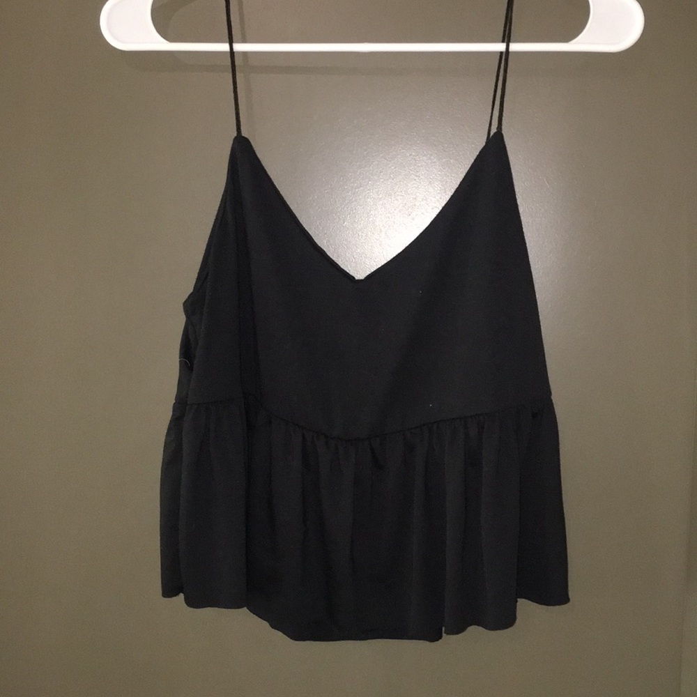 Flirty cropped blouse